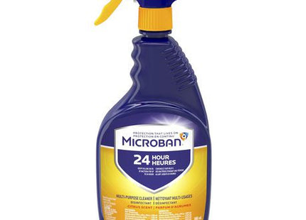 Microban 24 Hour Multi-Purpose Cleaner & Disinfectant Spray - Citrus Scent | 946 ml