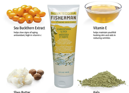 Nova Scotia Fisherman - Xtreme Skin Care Hand & Body Lotion, Seabuckthorn and Shea | 100 mL