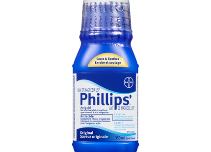Phillips' Milk of Magnesia Antacid/Laxative, Original | 350 mL
