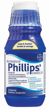 Phillips' Milk of Magnesia Antacid/Laxative - Original | 350 mL