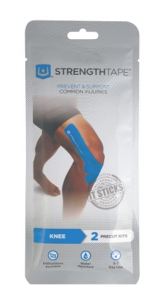 StrengthTape Knee Kinesiology Tape | 6 Pre Cut Strips