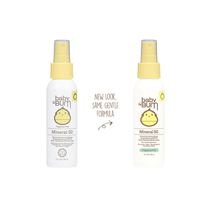 Baby Bum - Spray minéral SPF 50 - Sans parfum | 88 ml
