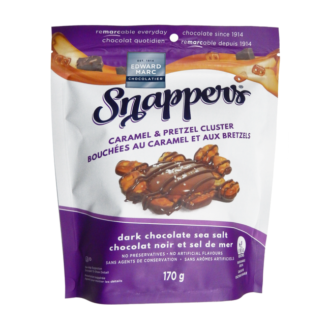 Snappers - Caramel & Pretzel Cluster - Dark Chocolate | 170 g