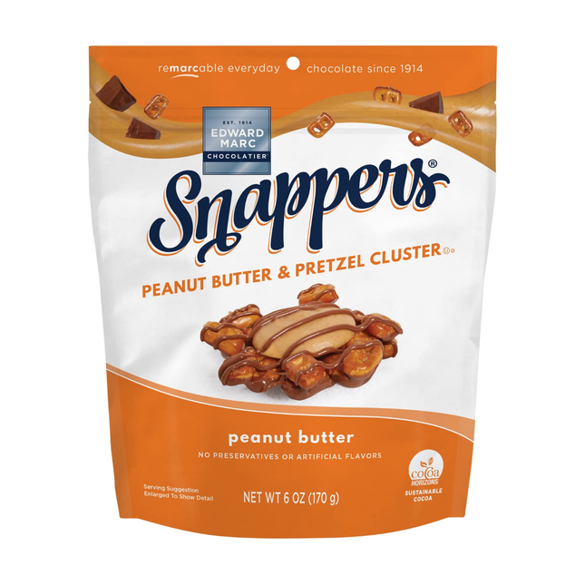 Snappers - Grappe de beurre de cacahuète et de bretzel | 170g