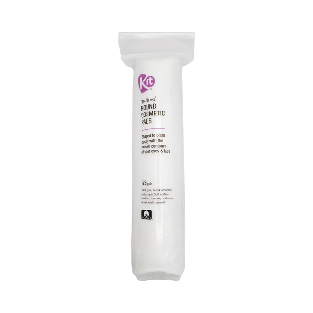 Kit - Tampons cosmétiques ronds matelassés | 125 tampons