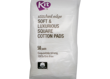 Kit - Soft & Luxurious Square Cotton Cosmetic Pads | 50 Pads