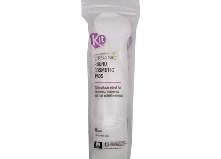 Kit - 100% Organic Cotton Round Cosmetic Pads | 80 Pads