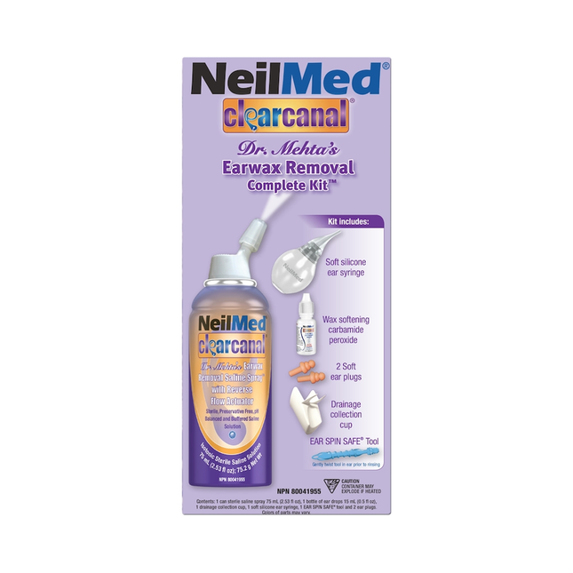 Kit complet d'élimination du cérumen NeilMed Clear Canal