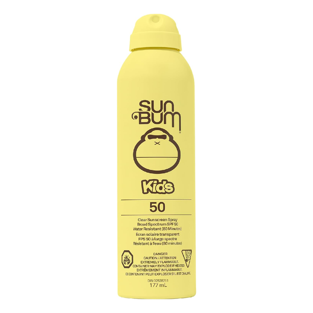 Sun Bum - Spray écran solaire transparent SPF 50 pour enfants | 177 ml