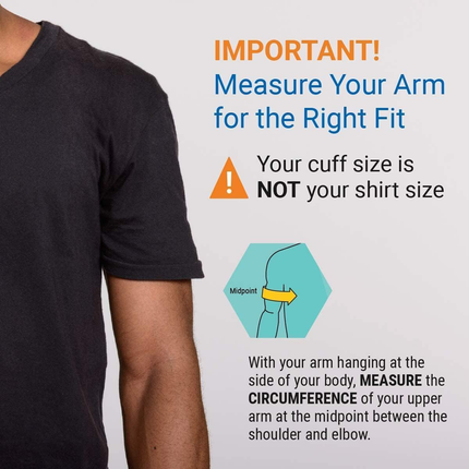 AND Medical - Life Source - Blood Pressure Cuff - Medium - UA-290A - 9"-14"/ 23 - 37 cm | 1 Cuff