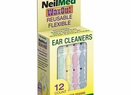 NeilMed Wax Out – Nettoyants d'oreilles réutilisables et flexibles | 12 outils d'oreille