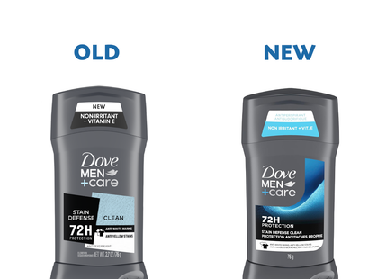 Dove - Men+Care 72H Protection Stain Defense Clean Antiperspirant | 76 g