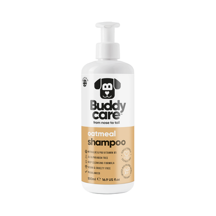 Buddycare - Shampoing doux pour chien à l'avoine et à l'Aloe Vera | 500 mL