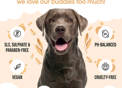 Buddycare - Gentle Dog Shampoo with Oatmeal and Aloe Vera | 500 mL