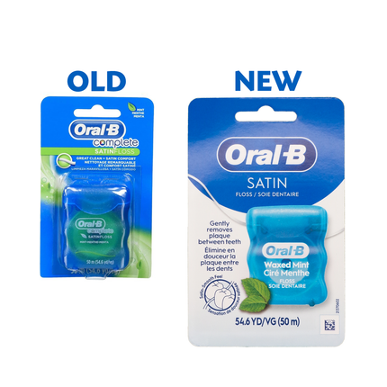 Oral-B - Satin Waxed Mint Floss | 50 m