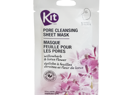 Kit - Pore Cleansing Sheet Mask, Willowherb & Lotus Flower | 1 Sheet