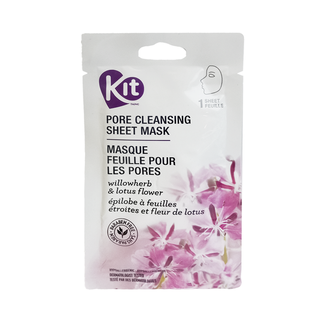 Kit - Pore Cleansing Sheet Mask, Willowherb & Lotus Flower | 1 Sheet