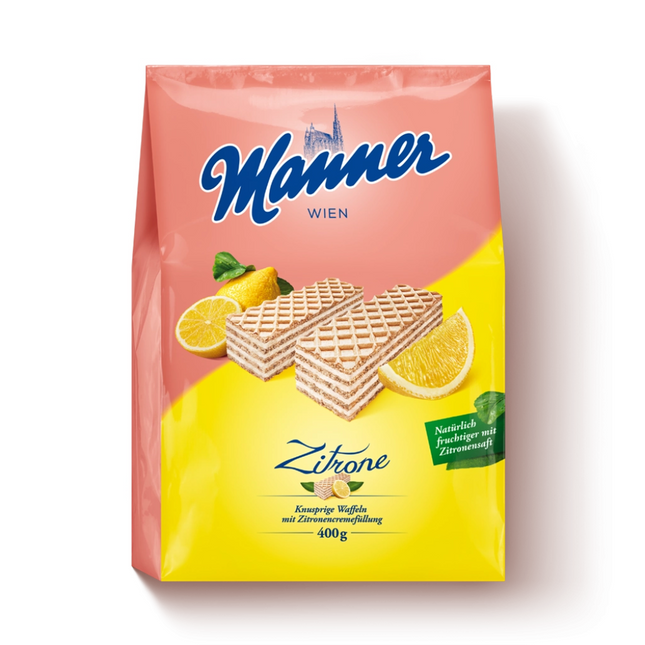 Manner - Gaufrettes fourrées à la crème de citron | 400g