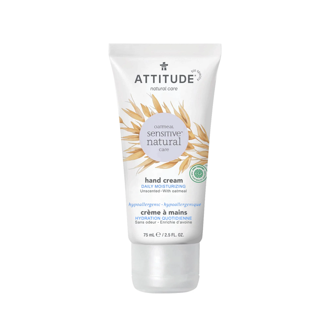 Attitude - Daily Moisturizing Hand Cream, Unscented With Oatmeal | 75 mL