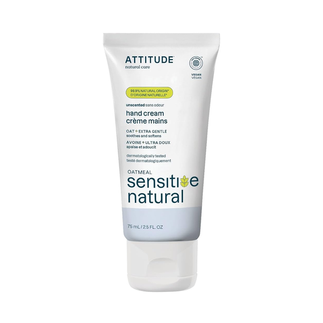 Attitude - Daily Moisturizing Hand Cream, Unscented With Oatmeal | 75 mL