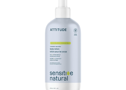 Attitude - Sensitive Natural Body Lotion with Oat, Unscented | 473 mL