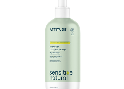 Attitude - Sensitive Natural Body Lotion with Oat & Avocado Oil, Fresh Apple | 473 mL