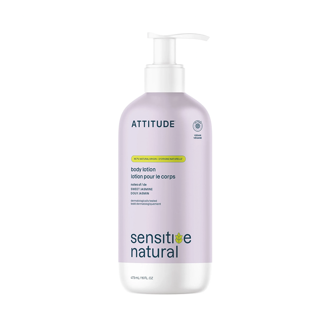 Attitude - Sensitive Natural Body Lotion, Sweet Jasmine | 473 mL