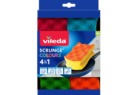 Vileda - Scrunge Colours 4 IN 1 | 4x