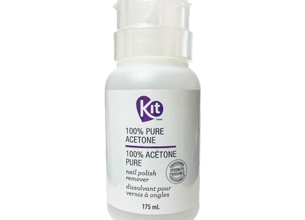 Kit - 100% Pure Acetone Nail Polish Remover | 175 mL