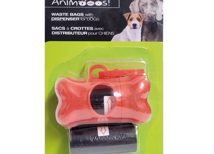 Animooos - Doggy Waste Bags With Dispenser | 2 x 15 Bags