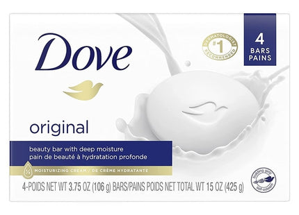 Dove - Original - Beauty Bar with Moisturizing Cream | 4 Soap Bars X 106 g