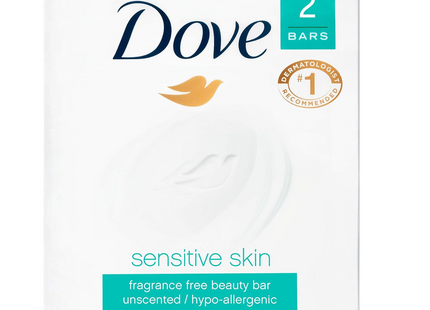 Dove - Sensitive Skin Fragrance Free Beauty Bar | 2 x106 g