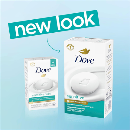 Dove - Sensitive Skin Fragrance Free Beauty Bar | 2 x 106 g