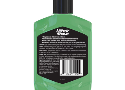 Williams Lectric Shave - Electric Razor Pre-Shave with Soothing Green Tea Complex | 210 mL