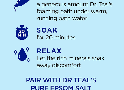 Dr. Teal's - Foaming Bath with Pure Epsom Salt and Restorative Minerals | 1 L