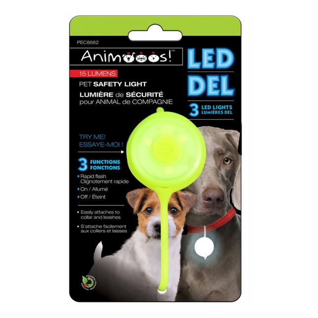 Animoos - LED Pet Safety Light 3 Functions
