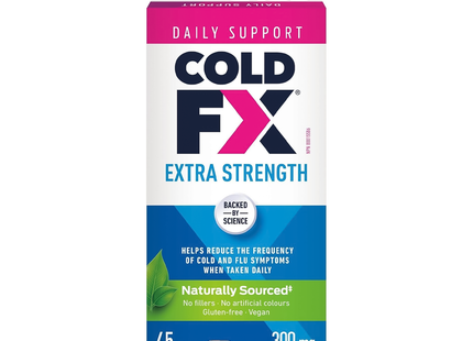 Cold-FX - Gélules extra fortes pour le soulagement de la toux et du rhume | 45 gélules