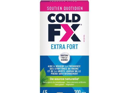 Cold-FX - Gélules extra fortes pour le soulagement de la toux et du rhume | 45 gélules