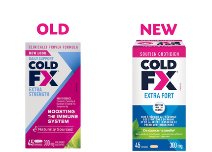 Cold-FX - Gélules extra fortes pour le soulagement de la toux et du rhume | 45 gélules