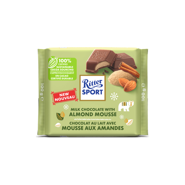 Ritter Sport - Milk Chocolate with Almond Mousse | 100 g