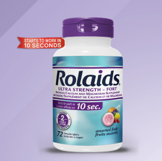 Rolaids Ultra Strength Chewable Tablets - Assorted Fruit | 72 Tablets