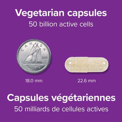 Webber Naturals - Supplément de 50 milliards de probiotiques | 30 Gélules Végétales