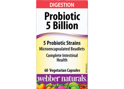 Webber Naturals - Probiotic 5 Billion | 60 Vegetarian Capsules