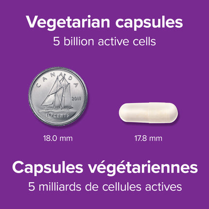 Webber Naturals - Probiotique 5 milliards | 60 gélules végétariennes