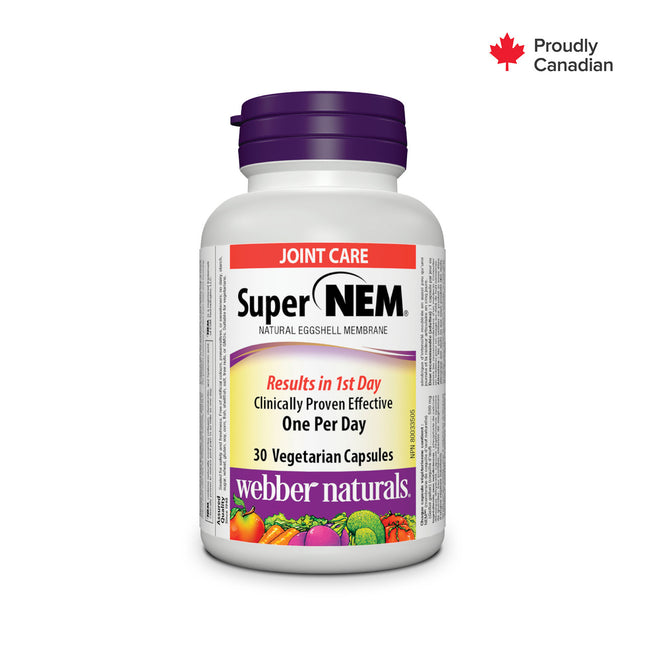 Webber Naturals - NEM 500 mg Membrane naturelle de coquille d'œuf | 30 Gélules