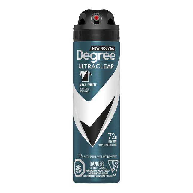 Degree - Ultraclear Black + White Dry Spray - UltraClear | 107 g