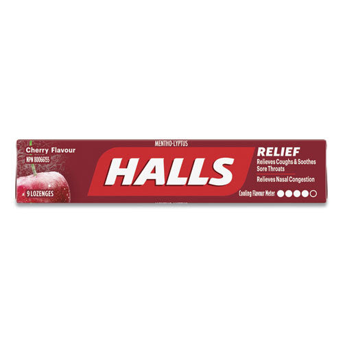 Halls - Relief - Saveur Cerise - 9 Pastilles