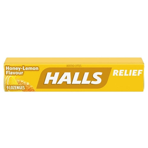 Halls - Relief - Honey Lemon Flavour - 9 Lozenges