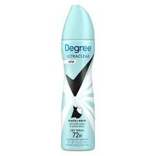 Degree Ultraclear - 72H Dry Spray Antiperspirant - Black + White Anti Stains  | 107 g