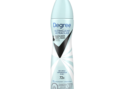 Degree - Ultraclear Black + White Anti-Stain 72H Antiperspirant Dry Spray | 107 g